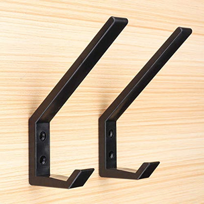 4PCS Helmet Holders Plastic Hanging Hooks Wall Mounted Hangers Hat Glove Bag Shoe Clothes Rack (Black-4PC) - color: Black-4PC