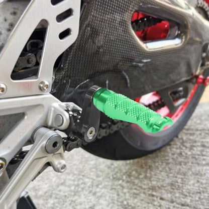 MCMOTOPARTS R-FIGHT Front Rider Footpeg Footpegs Foot Pegs Footrests Red Compatible with ER-6F 2006-2008 06 07 08 - color: Red, size: Standard (No Extension)