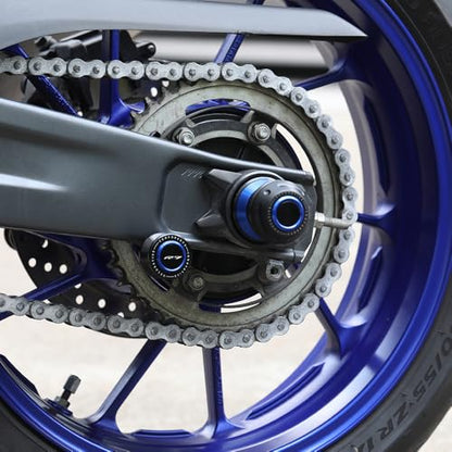 M6 Motorcycle Swingarm Spools Slider Compatible With YAMAHA YZF R7 2021 2022 2023 2024 2025 2026 | Swing Arm Stand Bobbins Screws YZF-R7 YZFR7 Accessories (black-4) - color: black-4