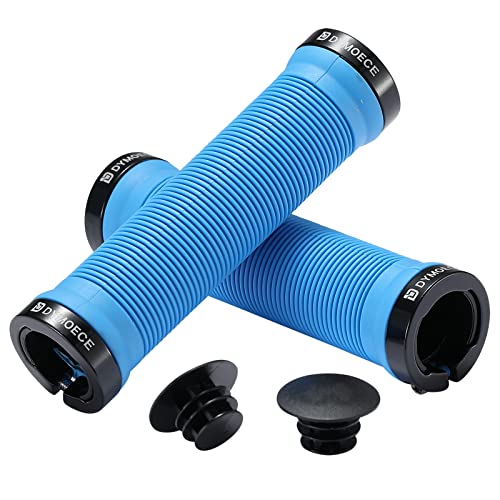 Dymoece Bike Handlebar Grips,Bicycle Handle Grip Ergonomic Design Dual Lock-on for Mountain Bike MTB BMX Foldable Downhill - color: Blue