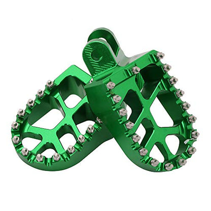 AnXin Foot Pegs Footpegs Footrests Foot Pedals Rests CNC MX for KLX300 KLX300R KLX300SM 97-07 20-24 KLX250 06-20 KLX250S 09-14 KLX250R 94-96 KLX650 93-96 Dirt Bike Green - color: green, size: KLX250 KLX250R/S/SF KLX300/R/SM KLX650