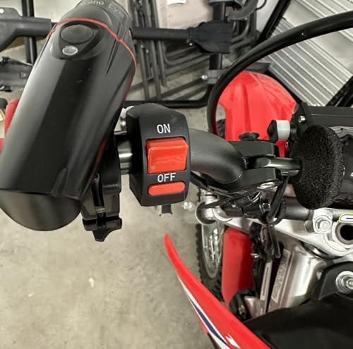 iJDMTOY Universal Fit 7/8-Inch Handlebar Separated Flip On/Off Switch, Compatible with Motorcycle Dirt Bike ATV UTV Lights (Headlight, Fog/Driving Light, Light Bar) or Horn, etc - style: Separate Switch