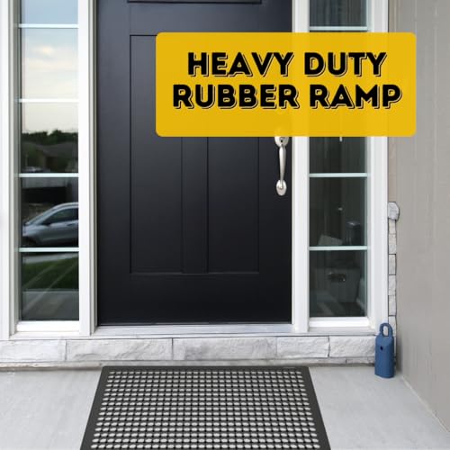 36" Anti Fatigue Large Rubber Floor Mat, Commercial Grade Grease Resistant Kitchen Mat with Drainage Holes for Restaurants,Bars,Commercial,Kitchens,Garages,Black(4 PCS) - size: 36"x24"-4PCS(Anti-Silp Mat)