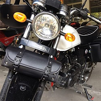 Motorcycle Tool Bag Saddle Bags Handlebar Bag Motorcycle Fork Bag Universal Storage Bag with 2 Straps
