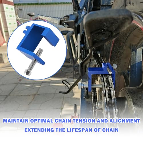Motorcycle Chain Alignment Tool,Portable & Durable Chain Slack Measurement Tool for Motorcycles and ATVs,Aluminum Motorcycle Chains Tool for Quick and Accurate Chains Alignment