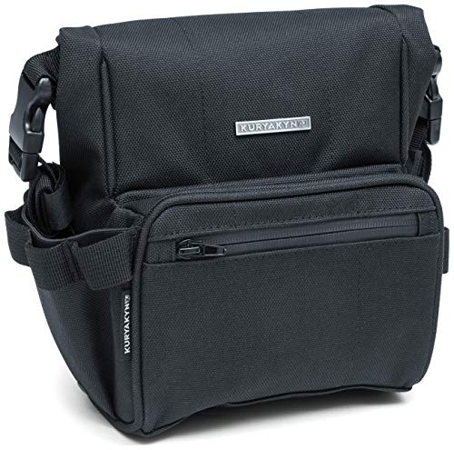 Kuryakyn 5219 Barrio Motorcycle Travel Luggage: Weather Resistant Roll Top Storage Bag with Bar Straps, Black