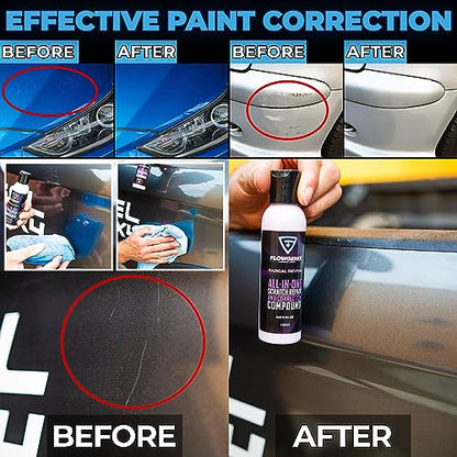 Instant Car Scratch Remover for Vehicles, All-in-One Car Paint Scratch Repair and Polishing Compound (4 oz) - Incl. Microfiber Applicator and Microfiber Towel - color: Instant Scratch Repair