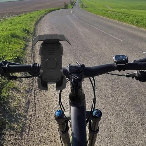 Cabilock 2pcs Motorcycle Handlebar Phone Mounts Anti-Shake Vibration Dampener Bike Cell Phone Holders for Electric Scooter and Bicycle Navigation Use