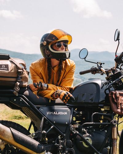 IRON JIA'S Motorcycle Dry Bag - Waterproof Duffle & Luggage Tail Bag Saddle Bags with Roll Top Closure, Shoulder Straps, Inner Pocket and Mesh Pocket (Brown, 30L) - color: Brown, size: 30L