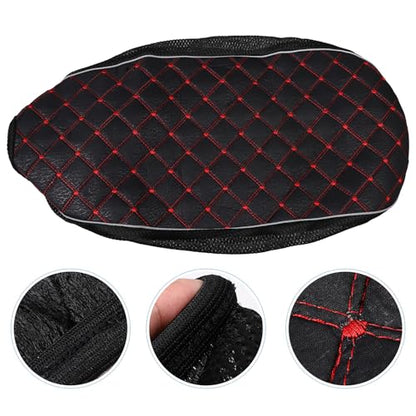 GALPADA Breathable Motorcycle Seat Cover Cushion with Elastic Edge Linen Mesh Shock-Absorbing Pad Protector Sunscreen Anti-Slip Seat Cushion for Motorbikes Four-Season Saddle Cover