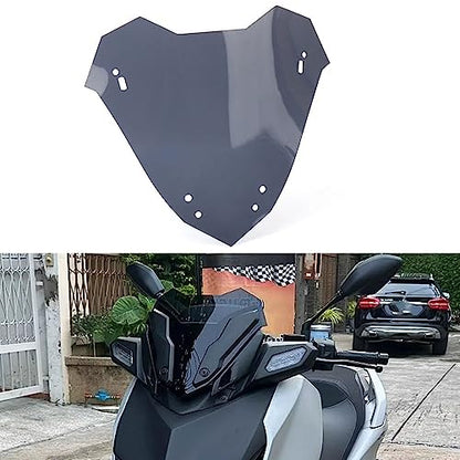Motorcycle Windscreen Acrylic Windshield Front Fairing Baffle Wind Deflectors for Yamaha X-MAX 300 2023 X-Max 250 X-Max 125 2023,Smoky Blue