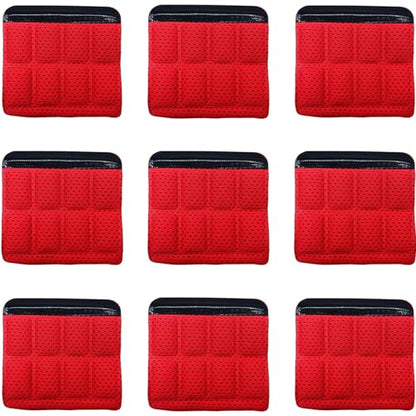 Helmet Chin Straps Jaw Pads Chin Pad Soft Foam Sponge Pad Strap Padding Replacement Lining Cushion Mat Liner Universal Fit for Cycling Bike Motorcycle Bicycle Riding - color: Red 9PCS