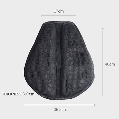 Feiteplus Universal Gel Motorcycle Seat Cover 3D Honeycomb Structure Tailbone Pain Relief Egg Seat Cushion with Non-Slip Cover for Motorbikes Dirt Street Bike