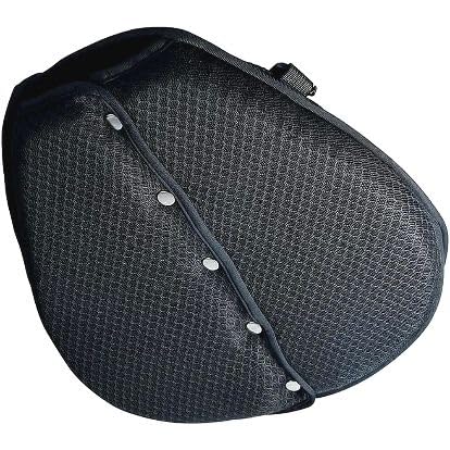 Foldable Large Motorcycle Gel Seat Cushion - 3D Honeycomb Shock Absorption & Breathable Gel Pad for Long Rides (for Rider & Passenger)