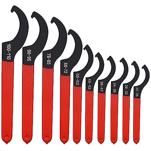 Mdvora 10pcs Coilover Spanner Wrench Set, for Suspension System and Shock Adjustment - color: 10pcs
