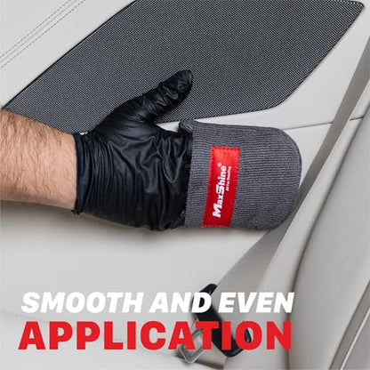 Maxshine Universal Microfiber Coating Applicator Pads, 2-Pack | Finger Pocket Design, Durable & Washable | Reusable Detailing Wax Pads for Car Coating, Sealant & Polish Application