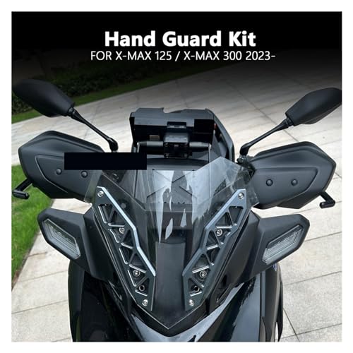 Hand Guard Handguard Protector Compatible with Yamaha X-MAX 125 X-MAX 300 Xmax 125 300 Xmax 2023 2024 Motorcycle Handlebar Protection, Black