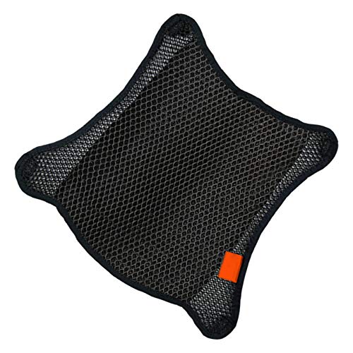 Motorcycle Seat Cushion Air Cooling 3D Mesh Motorcycle Seat Pad,Butt Protector Pads,Motorcycle Cool Seat Cover,Breathable Motorcycle Seat Cover,Size L - size: 32 x 36cm