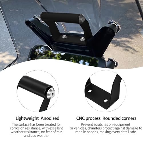for 790 890 Adventure 2024-2025 790 890 Adventure R 2024 2025 Motorcycle GPS Phone Holder Auxiliary Nav Screen Mount Navigation Tower GPS Bars(12mm) - size: 12mm