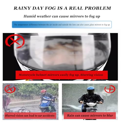 4Pcs Anti-Fog & Rain Helmet Visor Film for LS2 FF805 Thunder, Clear Motorcycle & E-Bike Helmet Lens Protector, Water Resistant Scratch-Resistant Visor Sticker