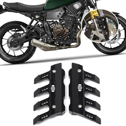 for XSR700 XSR900 XSR155 2020-2026 Motorcycle Front Fender Side Guard Slider Front Fork Protector Guard Block Motorcycle Accessories (Black) - color: Black