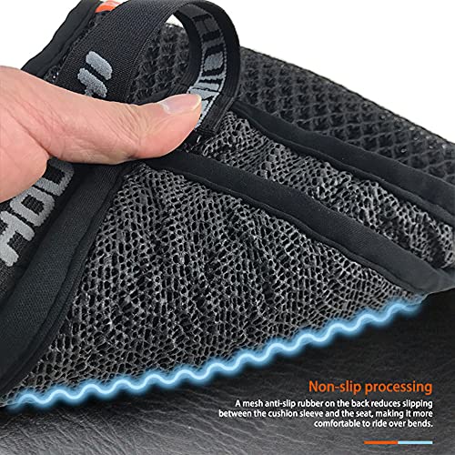 Motorcycle Seat Cushion,3D Mesh Motorcycle Seat Pad Breathable Seat Cover Air Cooling Comfortable Mesh Seat Cushion Pad Universal Seat Pad for Motorcycle,Single Layer Xl - size: Single Layer Xl