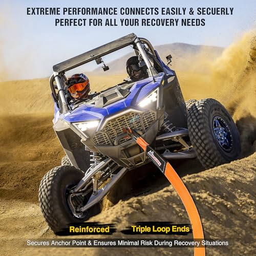 Nilight 3" x 30' Recovery Tow Strap Lab Tested 31,500lbs Break Strength Heavy Duty Off Road Straps with Triple Reinforced Loop Emergency Towing Rope of Mind for SUV, UTV, ATV, Truck, 2 Years Warranty - color: 3in x 30ft Tow Strap