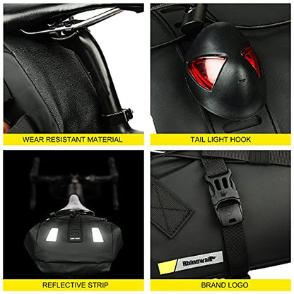Rhinowalk Waterproof Bike Saddle Bag 13L - Under Seat Storage for Mountain Road Biking and Commuting Trips - size: 13L