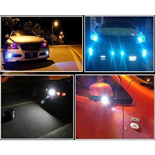 10Pcs 18mm 12V Eagle Eye LED Car Fog DRL Daytime Running Light Backup Reverse Tail Rock Lights Small bulb (Blue, Black Case) - color: Blue light