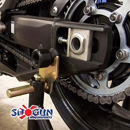 Shogun USA Made Yam 6mm YZF-R3 R3 2015-2026 MT-03 2020-2026 YZF-R6S 2006-2009 YZF-R6 R6 1999-2016 FZ1 2006-2015 YZF-R1 1998-2014 Most Aprilia Swingarm Spools - Sliders - Black - 701-0609
