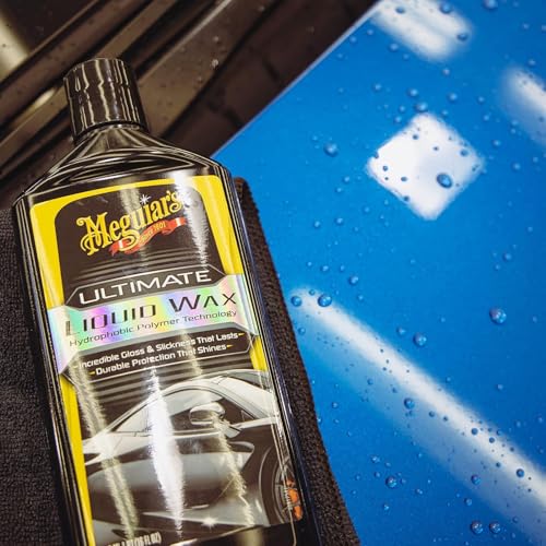 Meguiar's G210516EU Ultimate Liquid Wax 473ml, Incredible Gloss & Slickness That Lasts - style: Liquid Wax (new formula)