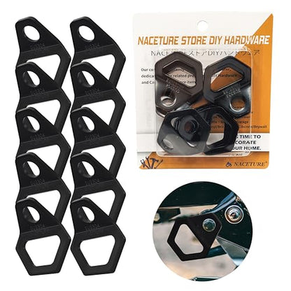 Motorcycle Tie Down Anchor Hook Heavy Duty Stainless Steel 10 Pack - Dirt Bike Tie Down Strap Rings Accessories for Truck, Camper, Trailer, Truck Bed Tie Down Anchor (Large) - style: Large