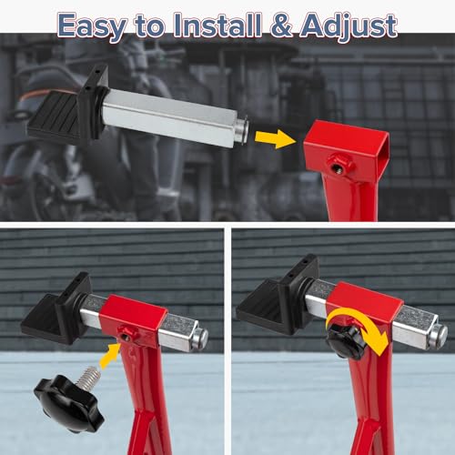 Spool Lift Stand Attachments for Rear Sportbike Motorcycle Stands (Attachment ONLY), L-Shaped Adapter 1 Pair - size: L