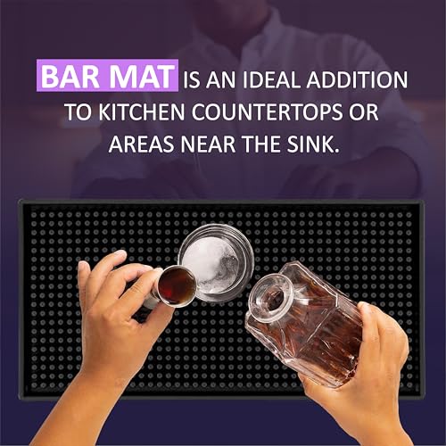 bar mat Pack of 1 18 * 12inch - size: 12x06"