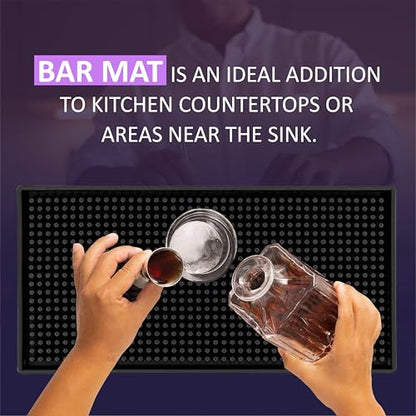 bar mat Pack of 1 18 * 12inch - size: 12x06"