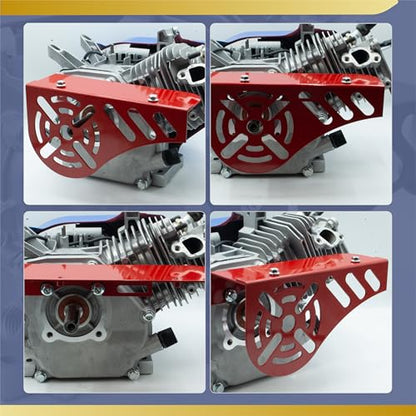 Upgraded Aluminum Mini Bike Clutch Cover Chain Guard Easy Disassembly&Lightweight for Predator 212cc 196cc Clone Engines for Coleman CT200U CT200U-EX CT100 BT200X (Bright Red) - size: Standard, style: Bright Red
