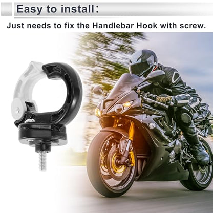 Universal Motorcycle Hanging Hook Round Shape Motorcycle Helmet Luggage Bag Holder Hanger for Scooters Bicycles Black White 1 Pc 75mm - color: White