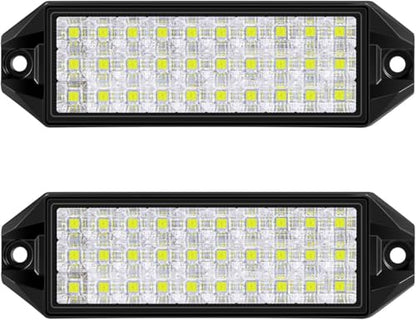 Flush Mount LED Pods, 7 Inch Surface Mount Slim LED Light Bar 12V 24V 40W for Vehicle Boat Truck Trailer Tractor ATV UTV Bumper Backup Lights Reverse Off Road Driving Fog Work Flood Lights 2Pcs - color: Surface Mount 7 Inch 2 Pcs