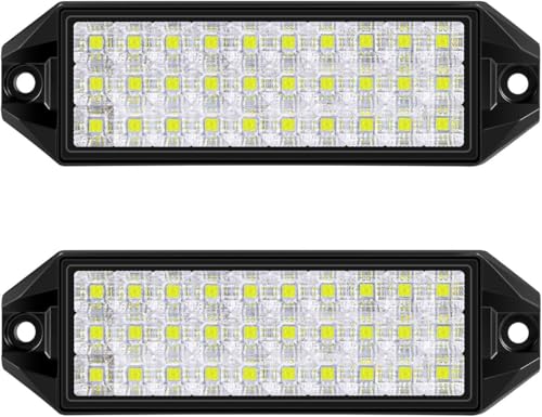 Flush Mount LED Pods, 7 Inch Surface Mount Slim LED Light Bar 12V 24V 40W for Vehicle Boat Truck Trailer Tractor ATV UTV Bumper Backup Lights Reverse Off Road Driving Fog Work Flood Lights 2Pcs - color: Surface Mount 7 Inch 2 Pcs