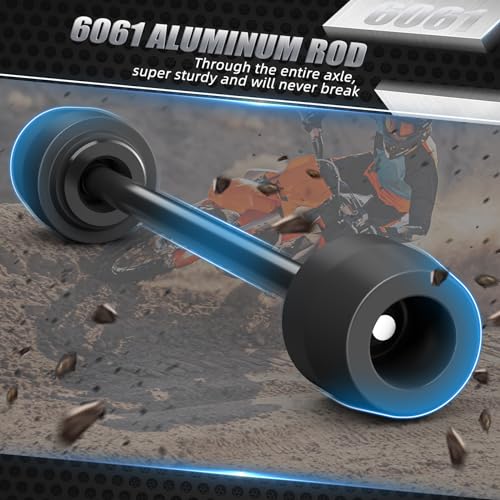 NICECNC Rear Axle Slider Fork Protector Motorcycle Compatible with KTM 150-500 EXC EXCF XCW XCF-W XW-F 2024 125-450 XC SX XCF SXF 2023-24,Compatible with Husqvarna 150-501 TE FE 2024 Aluminum, Black