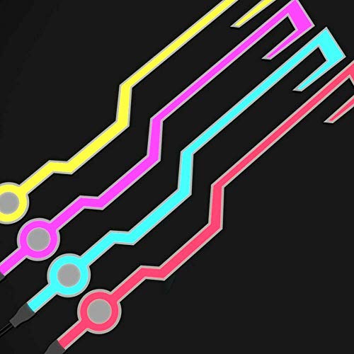 Light Strip For Motorcycle Helmet DIY Night Signal Light Luminous Stripe Sticker Motorcycle Light Strip Luminous Stickers Night Super brightness Water Resistant