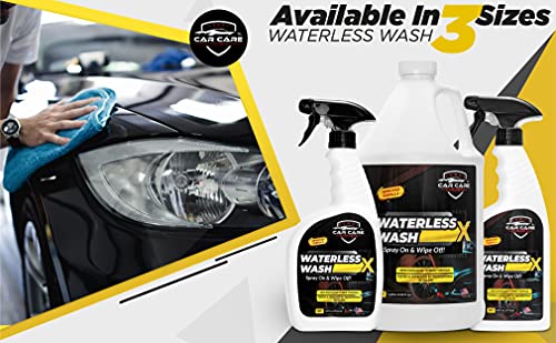 Waterless Wash X-Car Detailing, 128 oz Concentrate | No Water Necessary, Quick Detailer for Any Vehicle, Spray On & Wipe Off, Use in Garage, at Work, or Anywhere - size: 128 Ounce (Pack of 1)