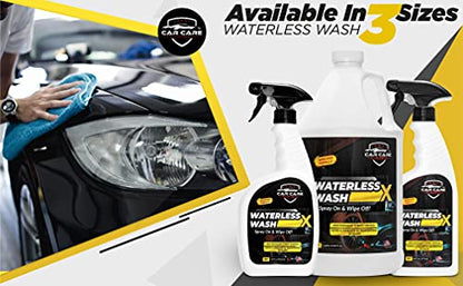 Waterless Wash X-Car Detailing, 128 oz Concentrate | No Water Necessary, Quick Detailer for Any Vehicle, Spray On & Wipe Off, Use in Garage, at Work, or Anywhere - size: 128 Ounce (Pack of 1)