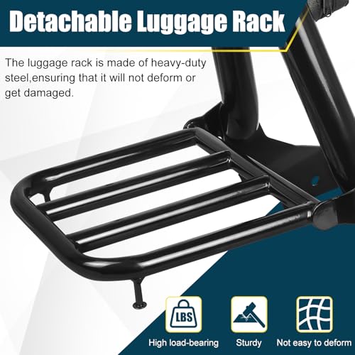 Motorcycle Detachable Sissy Bar Backrest with Luggage Rack Compatible with for 1996-2017 Yamaha VStar 650 400 Dragstar 650 400 Custom Passenger Backrest and Back Rest Pad - size: 1996-2017 Custom