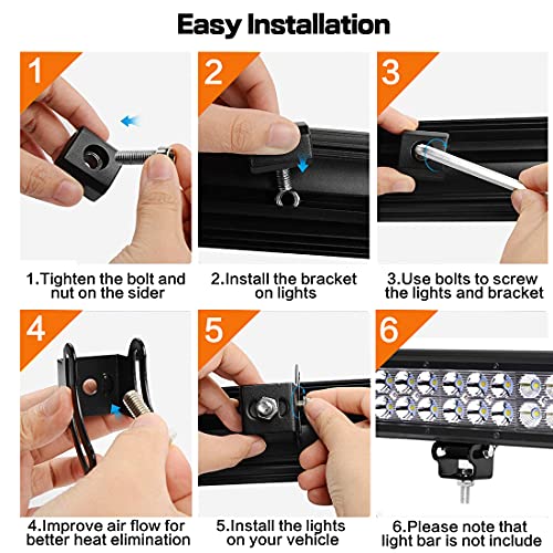 Slide Brackets - LEDOPPO Light Bar Mounting Brackets Kit, Universal Adjustable Bottom Mount Offroad Truck LED Bar Work Light Pods Base Bracket,2 Pack,Black - size: LED Light Bar Base Brackets