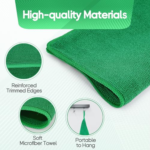 2PCS Clay Towel Auto Detailing, Clay Bar Towel Cloth Auto Detailing for Car (12 x 12 in) (Green) - color: Green