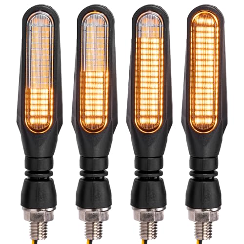 KEMIMOTO Motorcycle Turn Signals Light, 12V Universal Motorcycle Turning Indicators, 36 LED Bulbs for Motorbike Scooter Cruiser (4 Pcs)