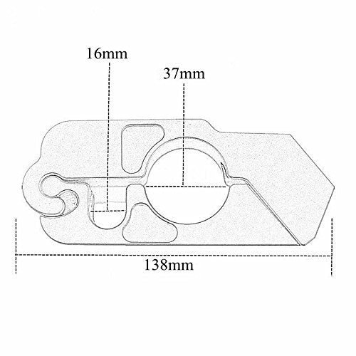 BAIONE Motorcycle Grip Lock Handlebar Throttle Security Lock Anti-Theft Scooters fit for ATV Motorcycles Dirt Street Bike (Red) - color: Red