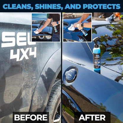 Flowgenix™ Waterless Car Wash Spray - Grand Finale - Motorcycle Cleaner & Car Wax Polish (1 Gal or 128 oz) - Ceramic Coating - Quick Detailer Spray to Make Your Vehicle Shine - color: Waterless Car Wash Spray (1 Gallon)