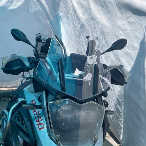 Motorcycle Tall Windscreen Windshield Screen Shield Wind Deflector Compatible with B.M.W R1200GS LC R 1200GS ADV 2014-2018 R1250GS R 1250GS Adventure 2018-2023 (Clear) - color: Clear
